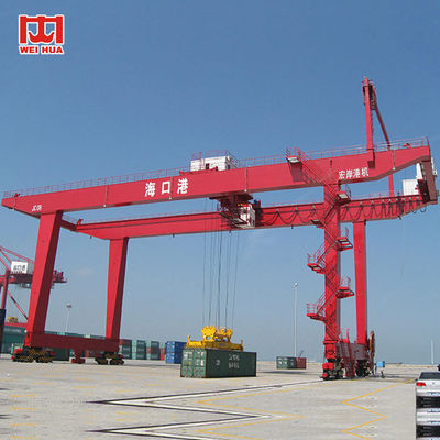 Portique monté sur rail de grue de portique de conteneur de la haute technologie 40ft 20ft RMG
