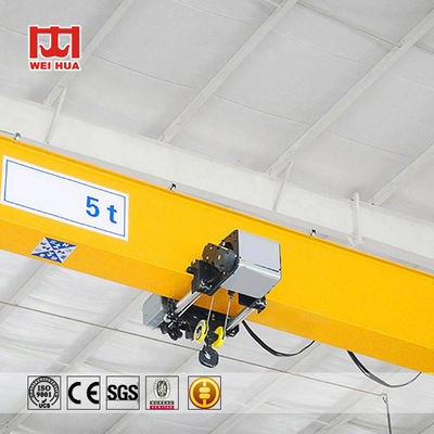 Euro style 10 tonnes - 20 Ton Single Girder Overhead Travelling Crane For Garage