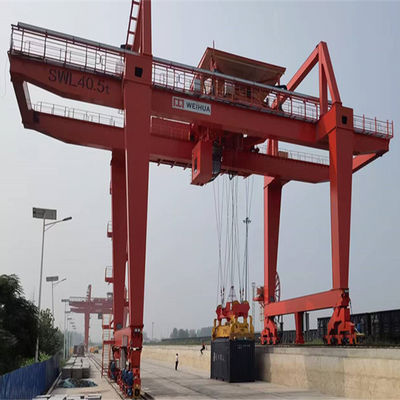 Modèle sur rail résistant mobile des grues de portique de conteneur RMG