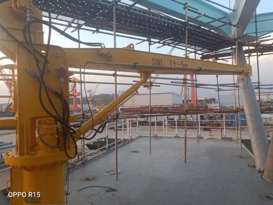 0 | 80 pivotement de Crane With BV 360° de plate-forme de Ton Hydraulic Stiff Boom Marine