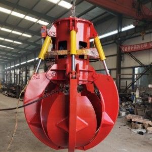 Manipulation hydraulique électrique de Crane Grab Bucket For Material de disque de double de Mutivable
