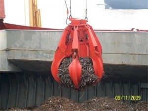 Manipulation hydraulique électrique de Crane Grab Bucket For Material de disque de double de Mutivable
