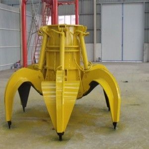 Manipulation hydraulique électrique de Crane Grab Bucket For Material de disque de double de Mutivable