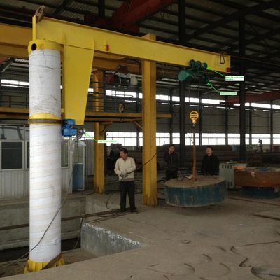 grue de potence montée par base 3000kg pour des chemins de fer de produits pétrochimiques d'atelier