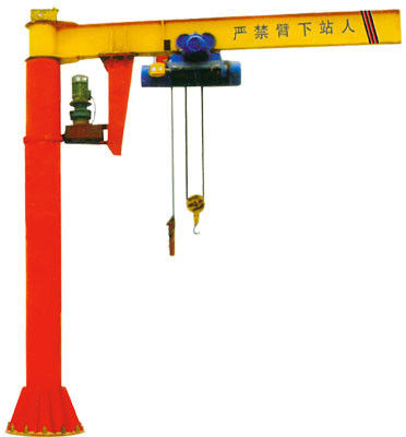 Le poids léger de 2 Ton Electric Hoist Jib Crane pour l'usage facile de poste de travail épargnent le temps