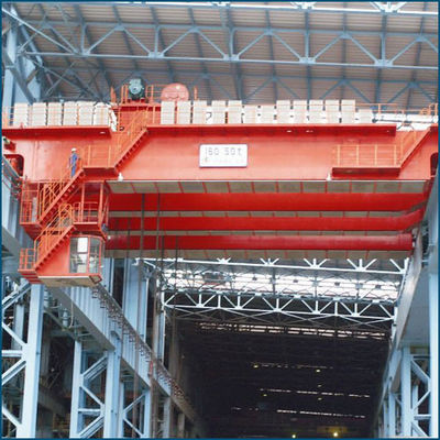 Tonne de moulage aérienne 150 Ton For Iron Works de la grue 100 de double poutre électrique de sécurité