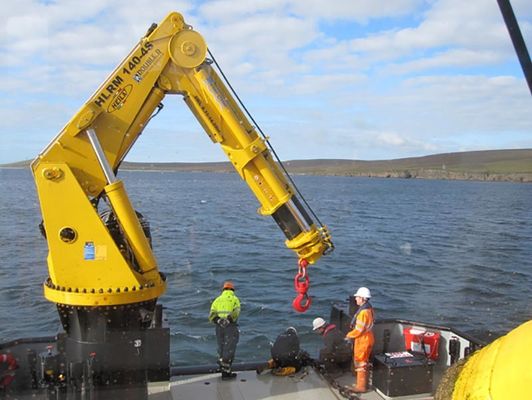 2t en mer - économie d'énergie de levage de taille de 30t Marine Deck Crane 40m