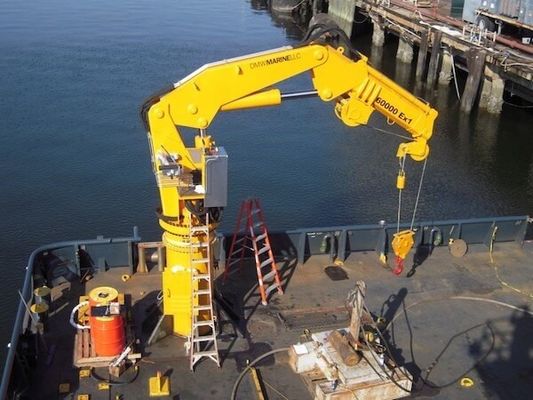 1 - grue électrique de plate-forme de yacht de 30T Marine Knuckle Boom Crane Q235B