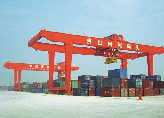 Portique monté sur rail de grue de portique de conteneur de la haute technologie 40ft 20ft RMG