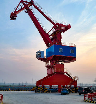 Cadre compact de commande de cabine de grue portique de port de boom de treillis de 60 tonnes