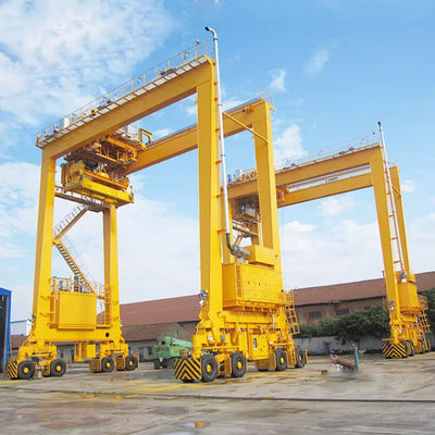 5 résistants - le portique en caoutchouc Crane For Outdoor de pneu de 500t RTG a enfermé dans une boîte la forme