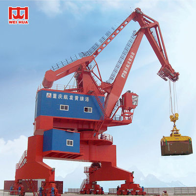 40 tonnes - 60 Ton Lattice Boom Harbour Portal Jib Crane Cabin Control