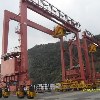 Portique sur pneus Crane Double Beams RTG A6 de conteneur