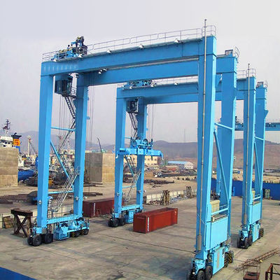 35t portique de levage Crane With Rubber Tyre du mécanisme RTG
