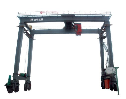 Port de lancement Crane Port Use Mobile RTG de conteneur de bord du quai 50 tonnes