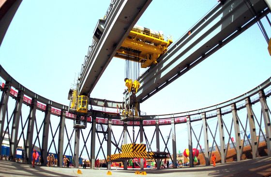 Contrôle nucléaire aérien de la grue 115t~360t de cercle de grue polaire de double poutre